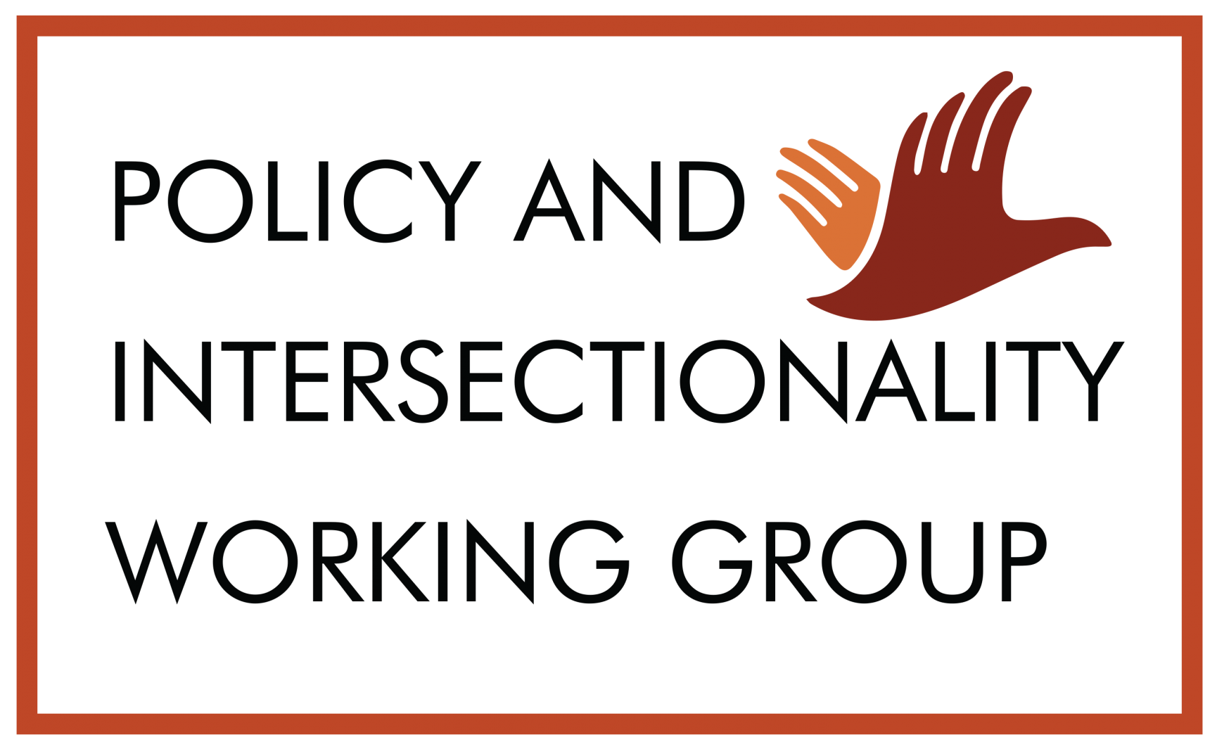 Policy and Intersectionality Working Group Graphic