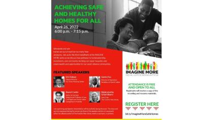Imagine More: Achieving Safe and Healthy Homes for All Flyer