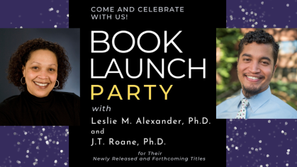 Book Launch Party JT Roane banner for website