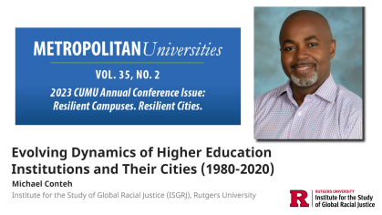 Michael Conteh Metropolitan Universities journal  Article.png