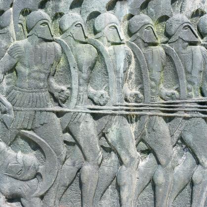 Greek War Relief Sculpture