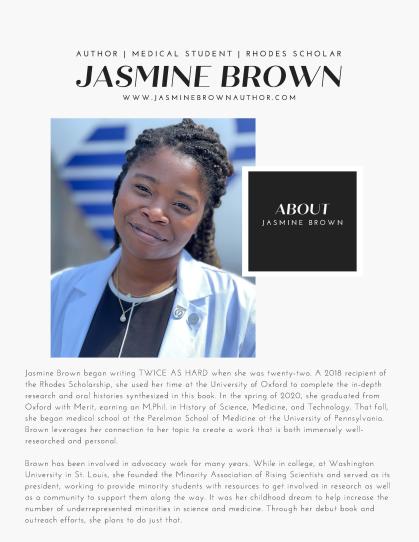 Institute for Quantitative Biomedicine Seminar Series Jasmine_Brown_Author