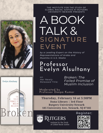 Alsultany Book Talk Flyer