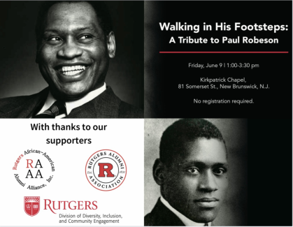 Walking in his Footsteps - A tribute to Paul Robeson