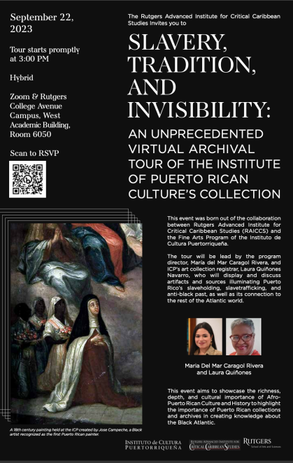 Slavery, Tradition and Invisibility flyer