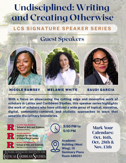 Undisciplined Speaker Series-Overview Poster